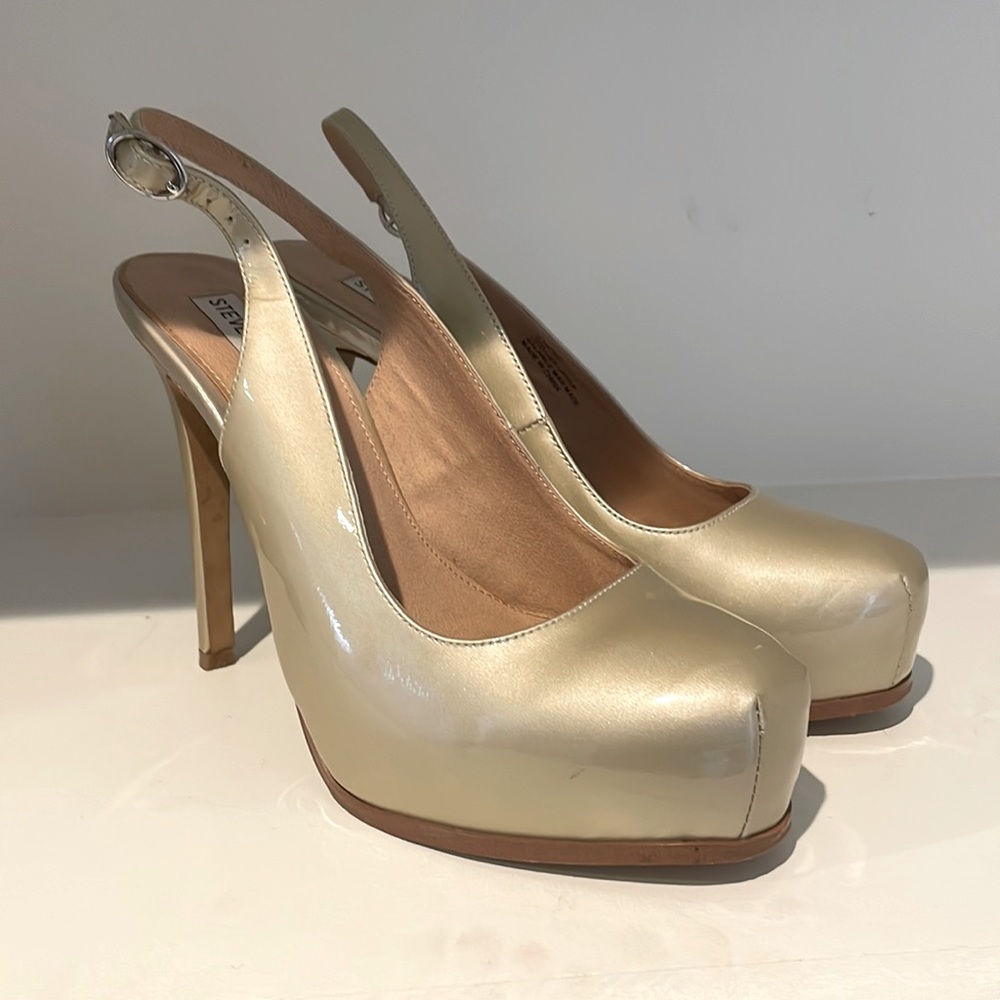 Nude Steve Madden Platform Heels Size 10
